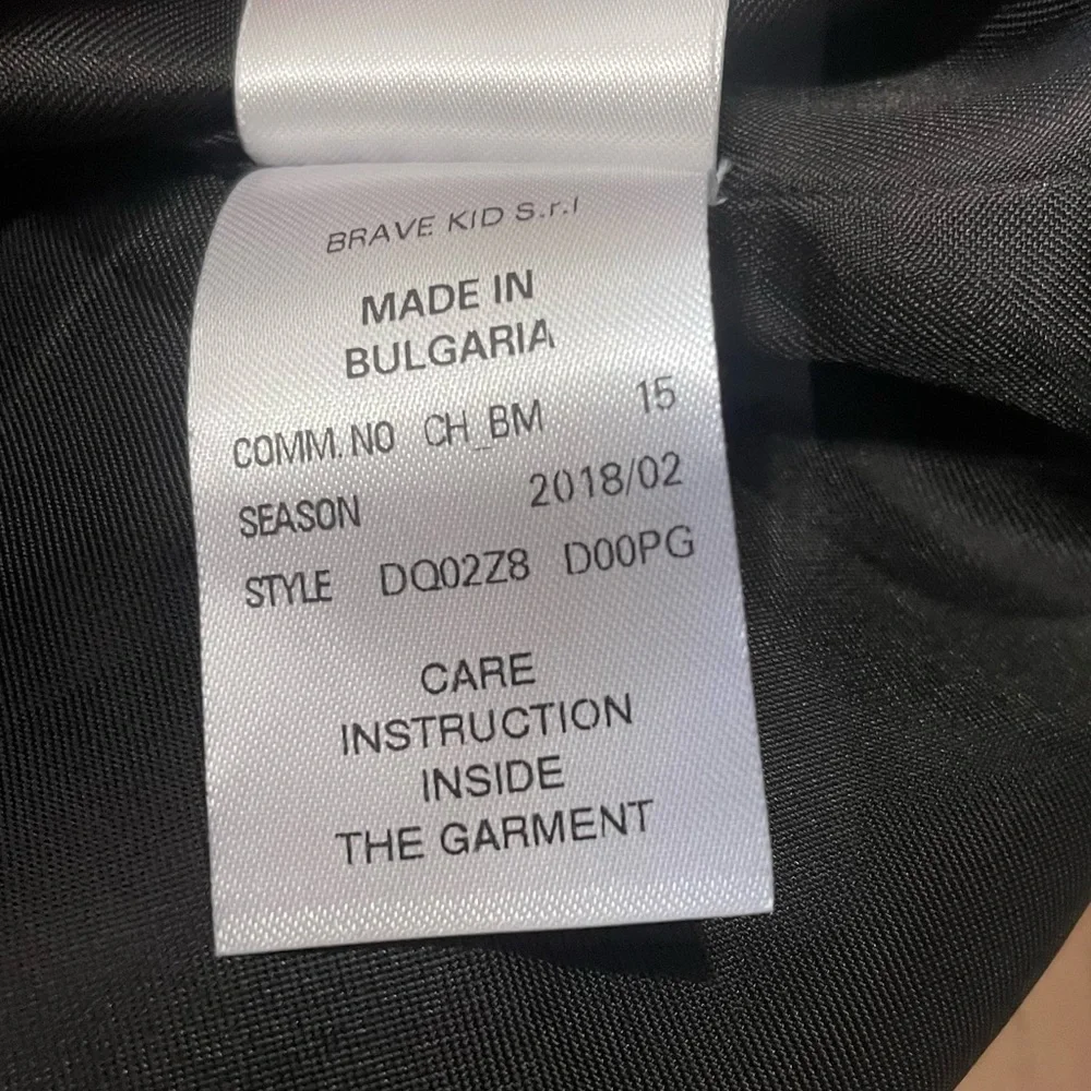 Dsquared2‎ Black Long Sleeves Pleated Bottom Shift Dress Size Girls 14 Years
